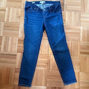 Madewell Dark Blue Maternity Skinny Jeans